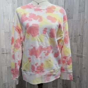 BP. Tie-dye sweatshirt.  In pink and yellow. Size Small
